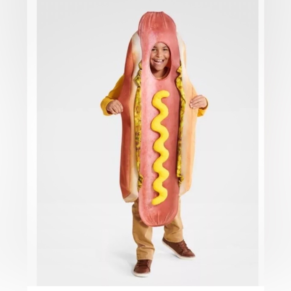 Hotdog Halloween Costume,Men & kids hotdog costume,One size fits most